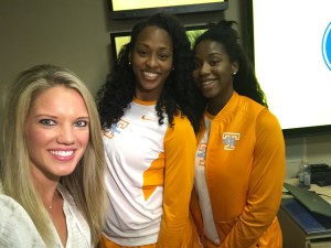 Lady Vols Basharra Graves and Jordan Reynolds SEC Basketball Media Days Charlotte, NC
