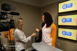 Lady Vol Basharra Graves SEC Basketball Media Days Charlotte, NC